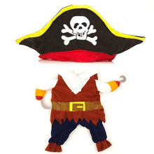 Load image into Gallery viewer, New Arrival Funny Pet Clothes Cosplay Pirate Dog Cat Halloween Party Cute Costume Clothing Comfort For Small Medium Dog
