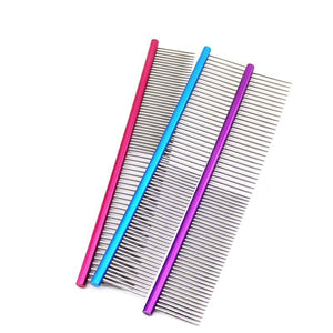 16cm High Quality Pet Comb Professional Steel Grooming Comb Cleaning Hair Trimmer Brush Pet Dog Cat Accessories color random