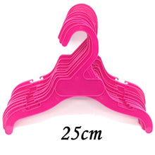 Load image into Gallery viewer, 10PCS/Set Plastic Tough Pet Dog Puppy Cat Clothes Clothing Rack Hanger 18cm/25cm White&amp;Red Length Pet Puppy Product Accessorie

