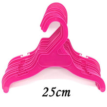 Load image into Gallery viewer, 10PCS/Set Plastic Tough Pet Dog Puppy Cat Clothes Clothing Rack Hanger 18cm/25cm White&amp;Red Length Pet Puppy Product Accessorie
