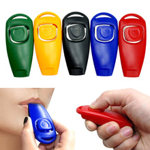 Load image into Gallery viewer, Dog Training Accessories Whistle Clicker Pet Cat Training Clicker with Whistle 5 Color Pack Pet Training Product Dog  Repeller
