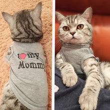 Load image into Gallery viewer, Cute Cat Clothes Spring Summer Pet Clothing for Cat Fashion Pet Jacket Printed Vest Costume Funny Apparel Cat Clothing 11C40S3
