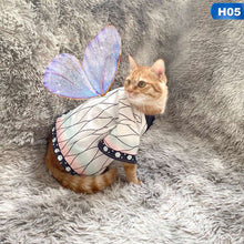 Load image into Gallery viewer, Funny Cat Costumes Demon Slayer Cat Clothes Kitty Kitten Halloween Cosplay Costume Puppy Suits Dressing Up Party Clothes For Cat
