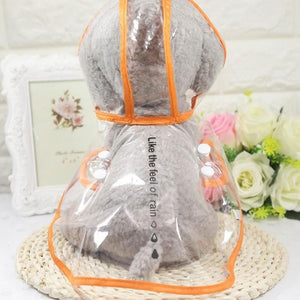 Waterproof Dog Puppy Raincoat Transparent Rain Coat Pets Raincoats For Small Dogs Pet Clothes Chihuahua Corgi Teddy Yorkie GGC21