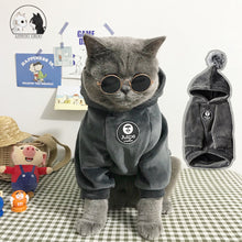 Load image into Gallery viewer, Soft Cat Dog Pet Clothes Fleece Hooded Hairball Coat Jacket Winter Kitty Small Medium Dogs Cats Cool Pajamas Chihuahua Clothing
