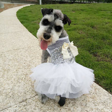 Load image into Gallery viewer, Luxury Princess Wedding Dog Dresses for Small Dogs Sequin Shirt Summer Tutu Dress Dog Clothes for Chihuahua Girl Puppy Apparel

