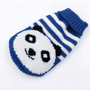 Warm Winter Cartoon Dog Clothes Warm Christmas Sweater For Small Dogs Pet Clothing Coat Knitting Crochet Cloth
