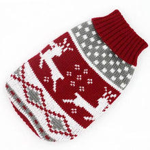 Load image into Gallery viewer, Warm Winter Cartoon Dog Clothes Warm Christmas Sweater For Small Dogs Pet Clothing Coat Knitting Crochet Cloth
