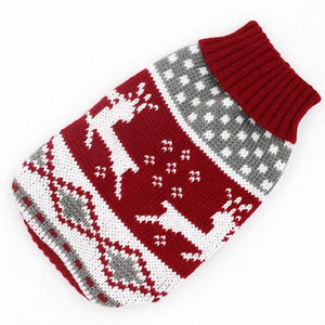 Warm Winter Cartoon Dog Clothes Warm Christmas Sweater For Small Dogs Pet Clothing Coat Knitting Crochet Cloth