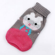 Load image into Gallery viewer, Warm Winter Cartoon Dog Clothes Warm Christmas Sweater For Small Dogs Pet Clothing Coat Knitting Crochet Cloth
