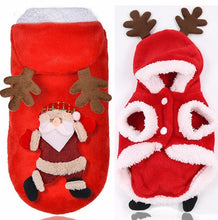 Load image into Gallery viewer, Christmas Cat Clothes Halloween Clothes For Cats Costume New Year Outfit Pet Cat Clothes For Chihuahua Winter Warm Pet Clothes

