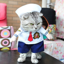 Load image into Gallery viewer, Christmas Cat Clothes Halloween Clothes For Cats Costume New Year Outfit Pet Cat Clothes For Chihuahua Winter Warm Pet Clothes
