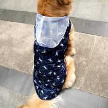 Load image into Gallery viewer, TOMEPETS Pet raincoat, cartoon dog raincoat pet clothes soft lightweight waterproof for big dog  medium dog raincoat with hood
