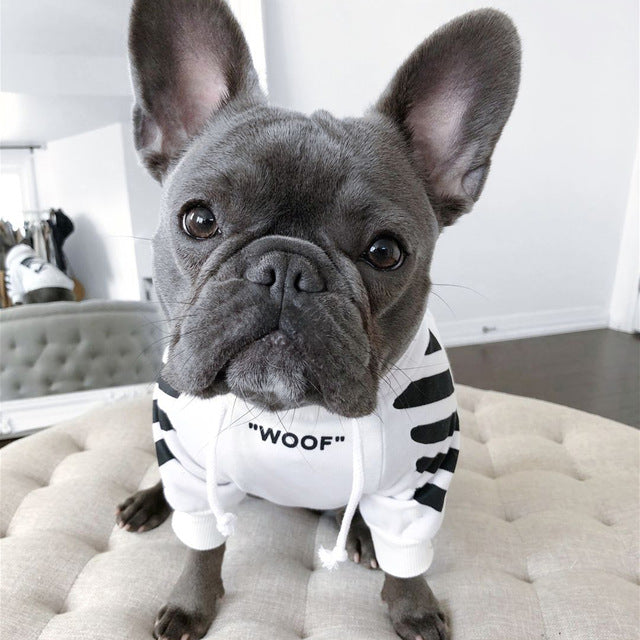 French Bulldog Clothes Dog Hoodie Adidog Warm Sport Retro Dog Hoodies Pet Clothes Puppy Dog Pugs Puppy Clothes Chihuahua