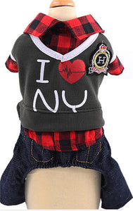 Autumn Pet Dog Clothes For Dogs Overalls Pet Jumpsuit Puppy Cat Clothing For Dog Coat Thick Pets Dogs Clothing Chihuahua York