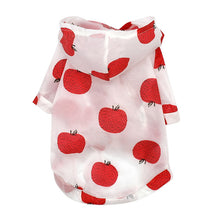 Load image into Gallery viewer, Dog Raincoat Sun-proof Clothing Summer Sun Protection Hoodie Small Dog Clothes Print Poncho For Small Medium Pets Puppy Cat
