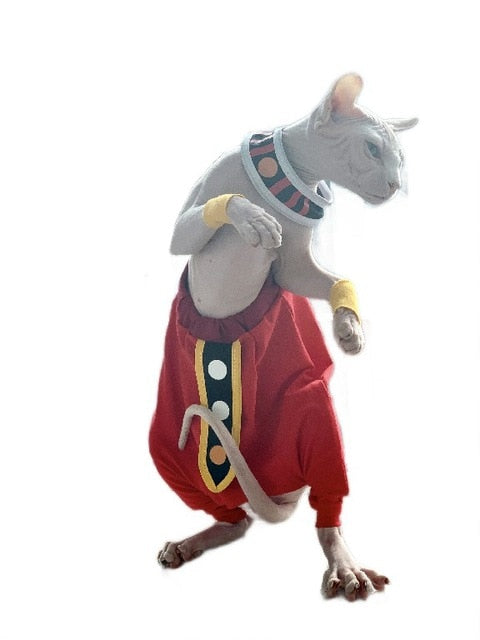 Cosplay Sphinx hairless cat custom cotton Cape crotch pants dragons cat clothes pet costume