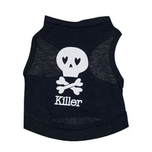 Load image into Gallery viewer, Cat Clothes Puppy Shirt For Dogs Halloween Cat Vest Small Dog Clothing Pet T-shirt Summer Dog Clothes Ropa Perro Yorkie Bulldog
