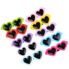 Load image into Gallery viewer, New Pet Lovely Heart Sunglasses Hairpins Pet Dog Bows Hair Clips for Puppy Dogs Cat Yorkie Teddy Pet Hair Decor Pet Supplies 1pc
