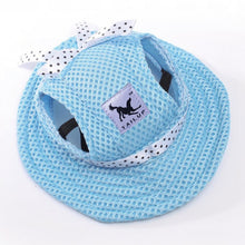 Load image into Gallery viewer, Pet Dog Accessories Summer Dog Hat Cap Pets Breathable Mesh Dog Hats Princess Beach Hat For Small Chihuahua York Ropa Para 15 S1
