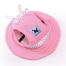 Load image into Gallery viewer, Pet Dog Accessories Summer Dog Hat Cap Pets Breathable Mesh Dog Hats Princess Beach Hat For Small Chihuahua York Ropa Para 15 S1
