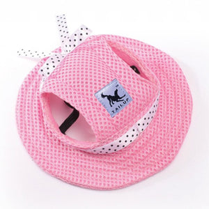Pet Dog Accessories Summer Dog Hat Cap Pets Breathable Mesh Dog Hats Princess Beach Hat For Small Chihuahua York Ropa Para 15 S1