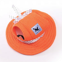 Load image into Gallery viewer, Pet Dog Accessories Summer Dog Hat Cap Pets Breathable Mesh Dog Hats Princess Beach Hat For Small Chihuahua York Ropa Para 15 S1
