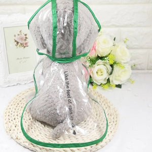 Waterproof Dog Puppy Raincoat Transparent Rain Coat Pets Raincoats For Small Dogs Pet Clothes Chihuahua Corgi Teddy Yorkie GGC21