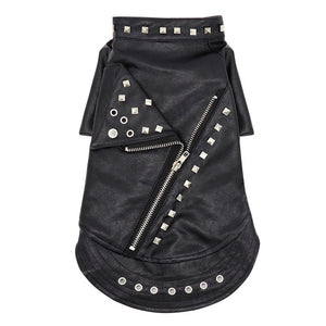 Leather Cat Jacket Warm Dogs Cat Clothes Coat Autumn Winter Pet Clothing Puppy Kitten Outfits Costumes for Chihuahua Yorkshire