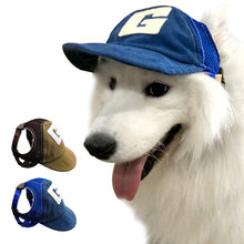 Load image into Gallery viewer, Didog Mesh Dog Sun Hat Fashion Baseball Cap Breathable Sport Hats With Ear Holes Fot Pets Outdoor Summer Headwear Accessories
