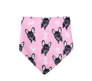 Pet Neckerchief Cat dog accessories scarf  Waterproof printing bandana Bibs Scarf Collar Pet saliva towel cotton triangle towel