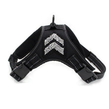 Load image into Gallery viewer, Pet Dogs Safe Vest Travel Supplies Meash Breathable Reflective Harness with Glittering Rhinestone Wholesale Pet Accessories
