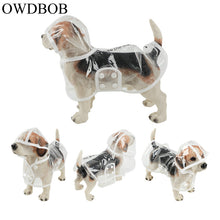 Load image into Gallery viewer, OWDBOB 1pc Waterproof Dog Raincoat with Hood Transparent Pet Dog Puppy Rain Coat Cloak Costumes Clothes for Dogs Pet Supplies
