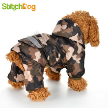 Load image into Gallery viewer, Dog Raincoat Puppy Rain Coat with Hood Reflective Waterproof Dog Clothes Soft Breathable Pet Cat Small Dog Rainwear XS - 2XL
