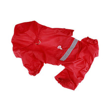 Load image into Gallery viewer, Dog Raincoat Puppy Rain Coat with Hood Reflective Waterproof Dog Clothes Soft Breathable Pet Cat Small Dog Rainwear XS - 2XL
