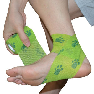 Outdoor Medical Bandage first aid kit Colorful Pet Bandage Adhesive elastic bandage Self adhesive breathable Tape