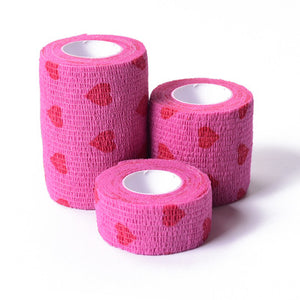 Outdoor Medical Bandage first aid kit Colorful Pet Bandage Adhesive elastic bandage Self adhesive breathable Tape