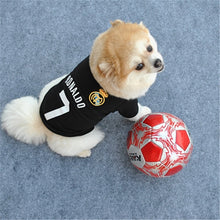 Load image into Gallery viewer, PUOUPUOU Letter Dog Clothes Cotton Pet Dog Clothing Black Dogs Jacket Coat T-shirt for Small Medium Dogs Cool Puppy Outfit XS-L
