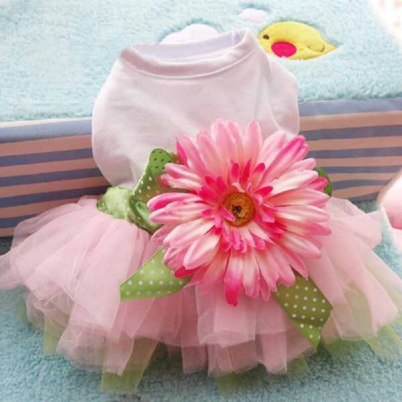 Dog Dress Dog Robe Dresses Clothes For Dogs Pet Summer Vestido Warm