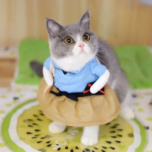 Funny Cat Dog Costume Uniform Suit Cat Clothes Costume Puppy Clothes Dressing Up Suit Party Clothing For Cat Cosplay Clothes