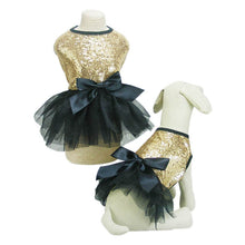 Load image into Gallery viewer, Luxury Princess Wedding Dog Dresses for Small Dogs Sequin Shirt Summer Tutu Dress Dog Clothes for Chihuahua Girl Puppy Apparel
