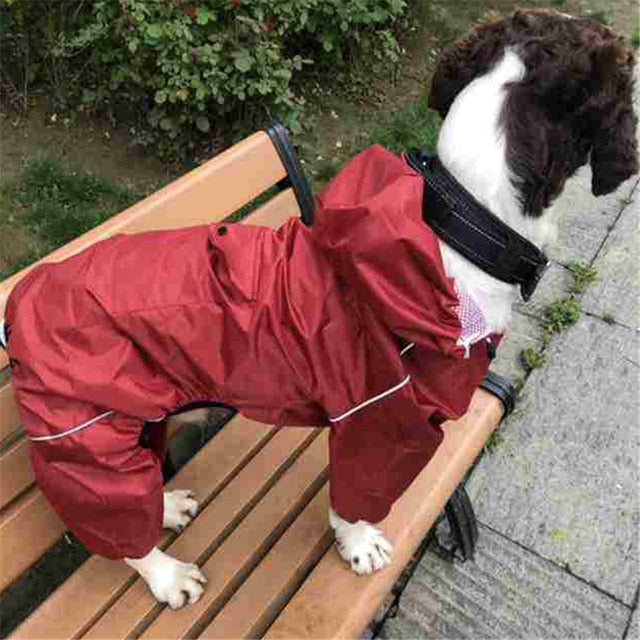 Big Dog Clothes Raincoat for Dog Waterproof Rain Cape for Pet Clothing Golden Large Pet Dogs Rain coat Jumpsuit Rain Suit