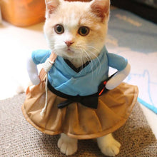 Load image into Gallery viewer, Funny Cat Dog Costume Uniform Suit Cat Clothes Costume Puppy Clothes Dressing Up Suit Party Clothing For Cat Cosplay Clothes
