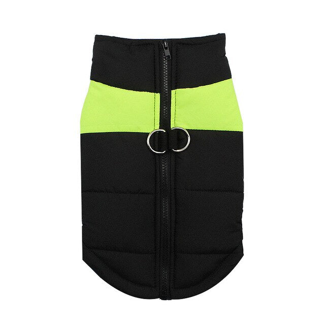 Dog Warm Down Pet Dog Winter Clothes Jacket Thickening Cotton Puppies Body Waterproof Coat Zippered Big Dogs Parkas