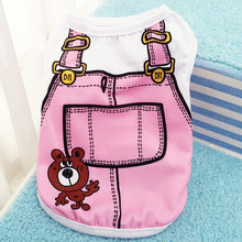 Load image into Gallery viewer, Small Cute Puppy Dog Clothes Summer Pet Dog Vest T-shirt For Puppy Cotton Shirts Pet Dog Clothing Dropshipping
