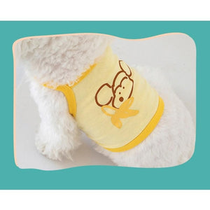 Summer Dog Clothes Cartoon Rabbit Carrot T-shirt Vest For Small Medium Puppy Yorkshire Shih Tzu Cute Pets Outdoor Ropa Perro