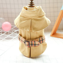 Load image into Gallery viewer, Spring Autumn Puppy Dog Clothes Handsome Trench Small Dog Coat With Belt Fashion Jacket For Small Dog Costumes Ropa Para Perro
