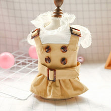 Load image into Gallery viewer, Spring Autumn Puppy Dog Clothes Handsome Trench Small Dog Coat With Belt Fashion Jacket For Small Dog Costumes Ropa Para Perro
