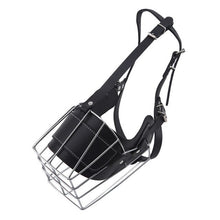 Load image into Gallery viewer, Metal Wire Basket Dog Muzzle Pet Anti-Call Mask Large Dog Pitbull Bull Terrier Anti-Bite Bark Chew Muzzles Pet Accessories

