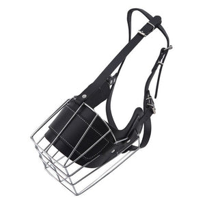 Metal Wire Basket Dog Muzzle Pet Anti-Call Mask Large Dog Pitbull Bull Terrier Anti-Bite Bark Chew Muzzles Pet Accessories